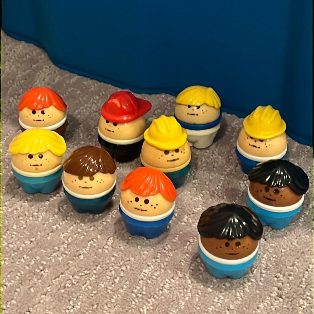 Vintage little tikes people set of 10